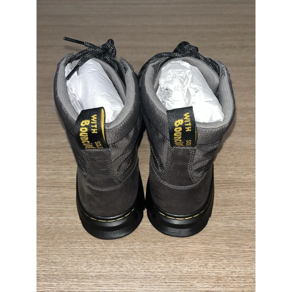 Dr Marten Combs Leather Jungle Zip Casual Combat Boots Gunmetal Men 11 Woman 12